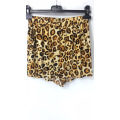 Shorts con estampado de leopardo para mujer